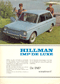 Hillman IMP De Luxe brochure / folder / prospekt