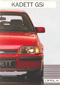 Opel Kadett GSi brochure