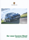 Porsche Cayenne Diesel brochure / folder / prospect