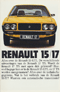 Renault 15 / 17  brochure / folder / prospekt
