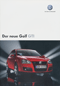 Volkswagen Golf GTI brochure folder prospekt