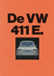 VW 411 E brochure / folder